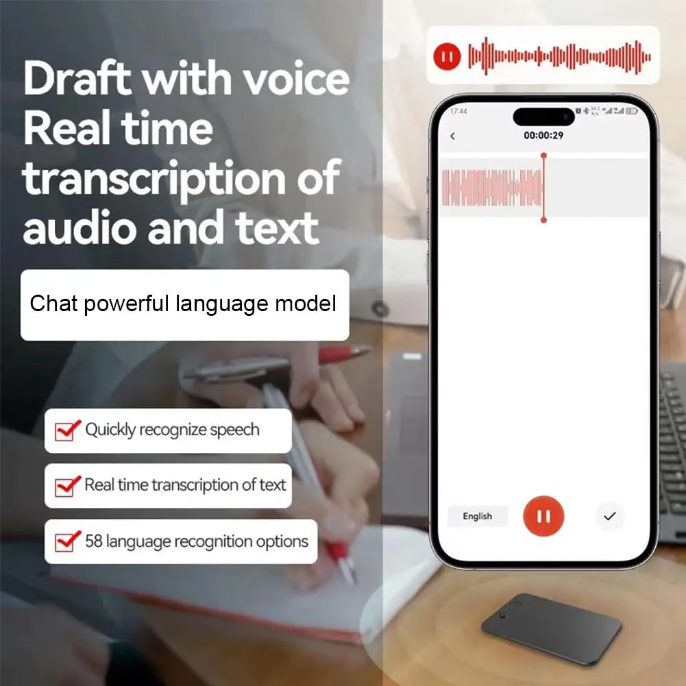 New AI ChatGPT-4 App Phone Call Voice Recorder Real Time Transcribe Summarize 58LanguageTranslation Intelligent Audio Dictaphone