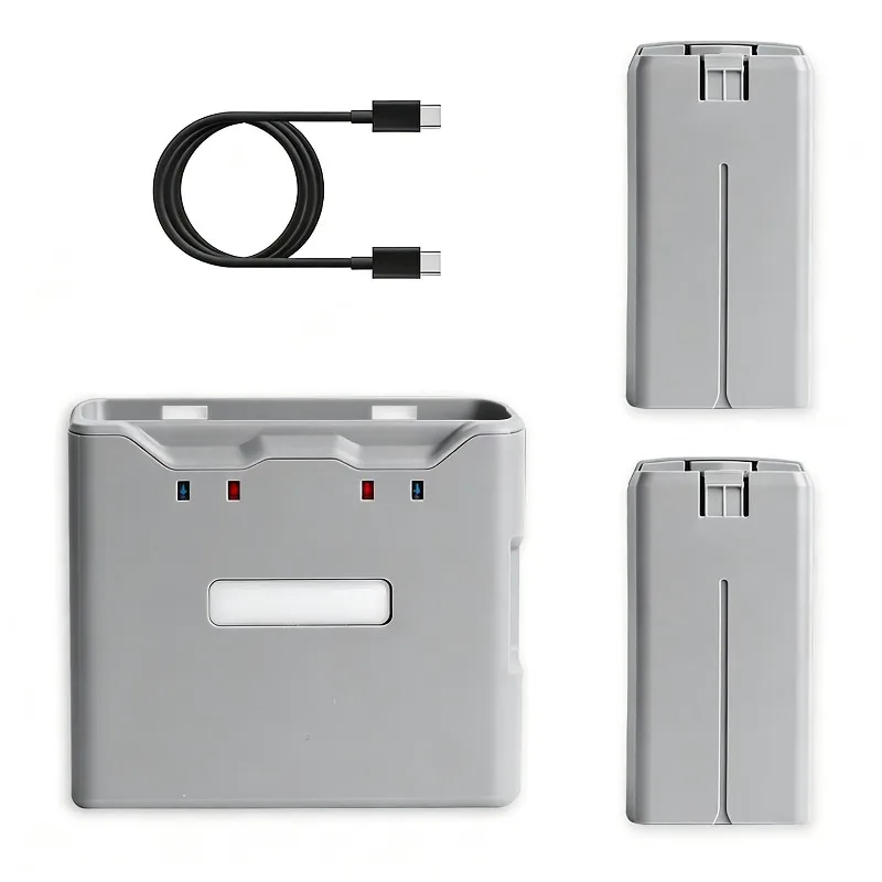Premium X2 Drone Replacement Battery Charging Manager Set Compatible For DJI Mini 2 4K Series Stable Power Supply Parts