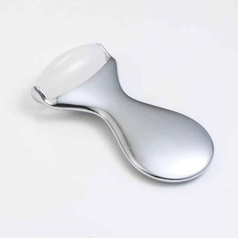 1PC 옥 롤러 마사지 뷰티 완드 화이트 옥 아연 Zlloy 얼굴 특수 얇은 얼굴 롤러 스크래핑 페이스 리프팅 도구