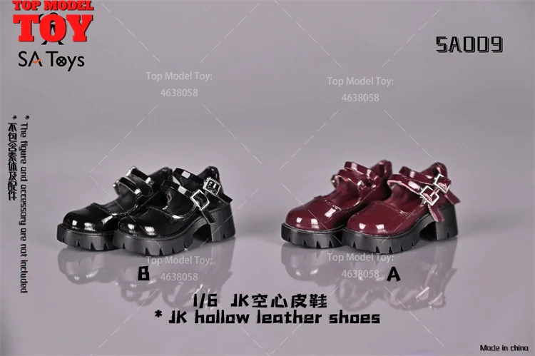 SA Toys SA009 1/6 Scale JK Hollow Leather Shoes Model Fashion Ice Cream Shoes Fit 12'' Female Soldier Action Figure Body Dolls