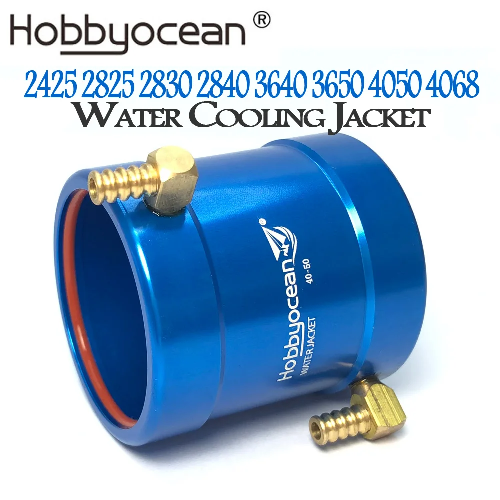 Hobbyocean Water Cooling Jacket 4068 4050 2425 2825 2830 2840 3640 3650 for RC Boat 28453660 3670 3680 4082 4092 Brushless Motor