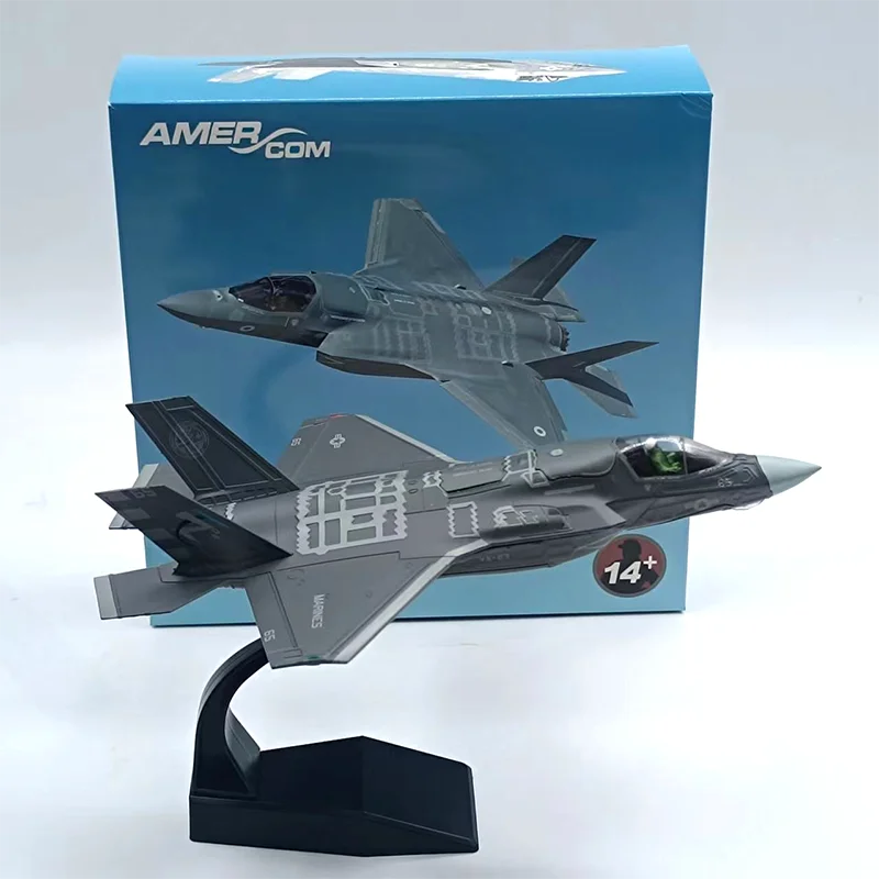 MagiDeal Maquette F-35B 1/72 Avion De Chasse – Modèle Métal Avec Support, Miniature De Collection Pour Bureau, Cadeau Passionné