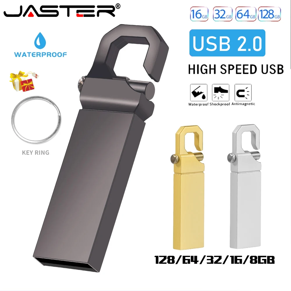 

Металлический флэш-накопитель USB 2.0, 128 ГБ, 64 ГБ, высокоскоростной флэш-накопитель, 32 ГБ, брелок для ключей, креативный подарок, U-диск, 16 ГБ, мини-USB-накопитель