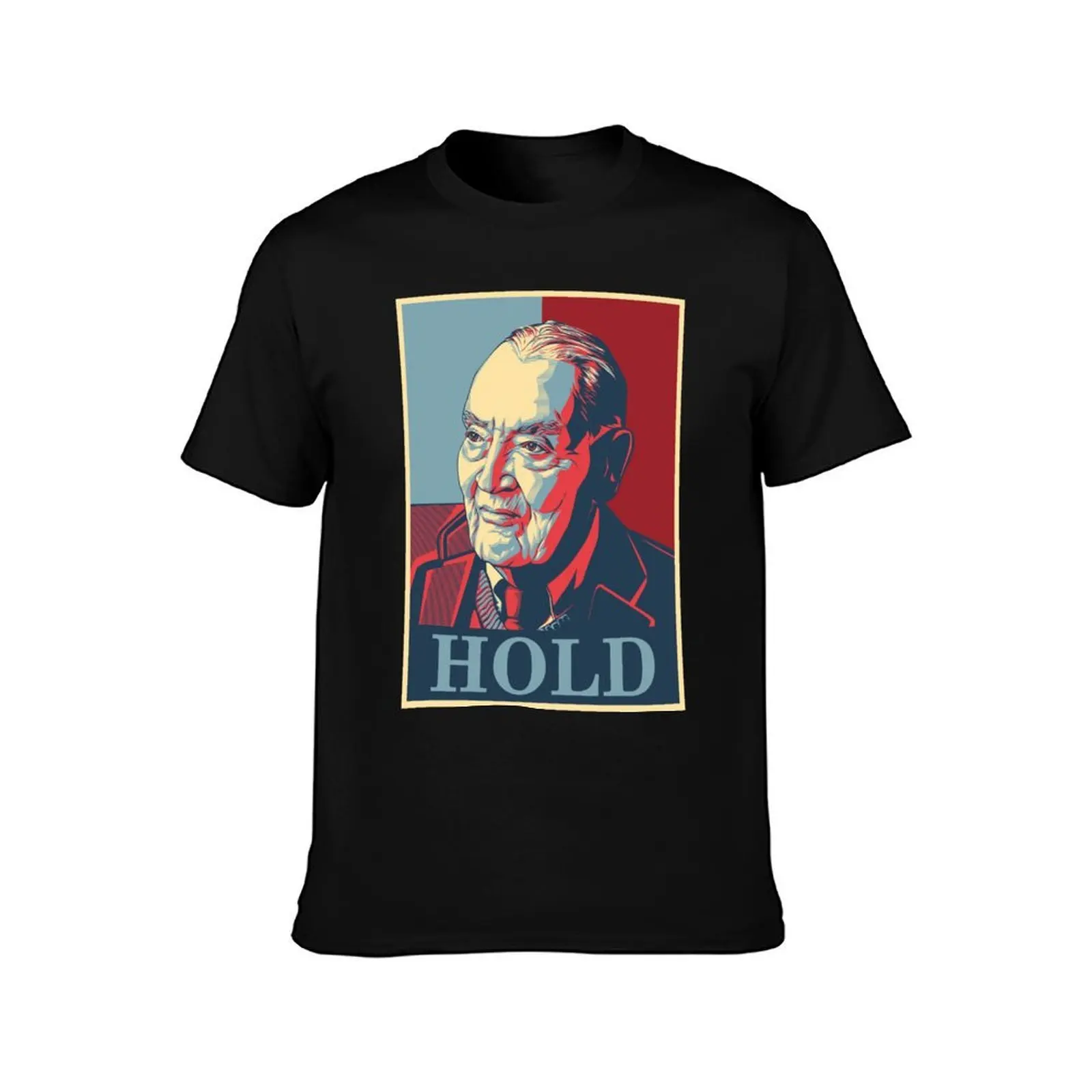 Jack Bogle Hold Vanguard T-Shirt, Summer Casual Cotton Tee, Oversized Streetwear Tops, Vintage Graphic Print, Unisex Men Women