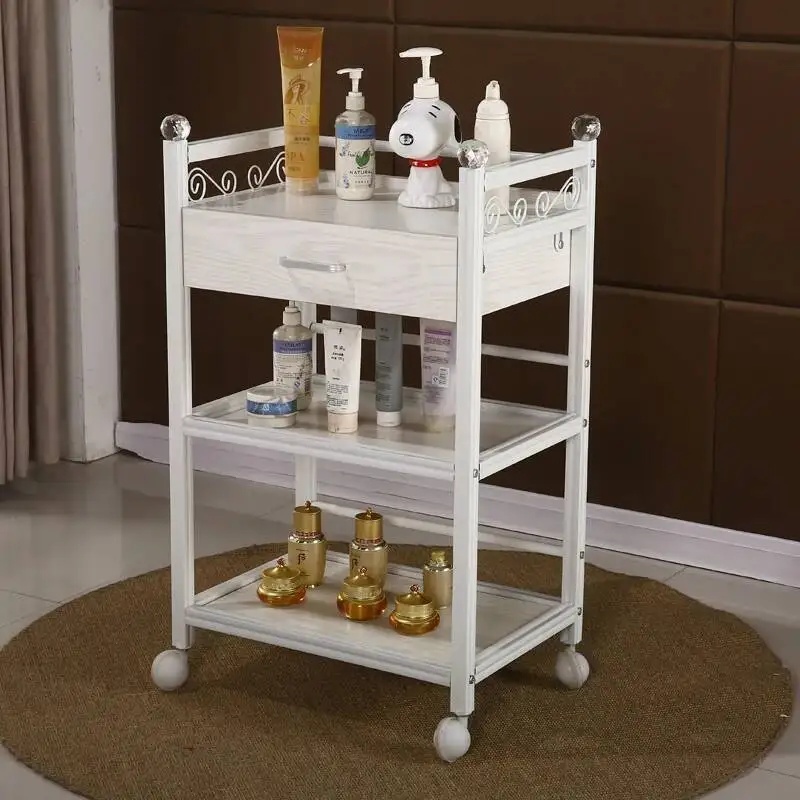 

Tattoo Rolling Salon Trolley Medical Cleaning Storage Tool Salon Trolley Cosmetic Luxury Carrito Auxiliar Salon Furniture BL50ST