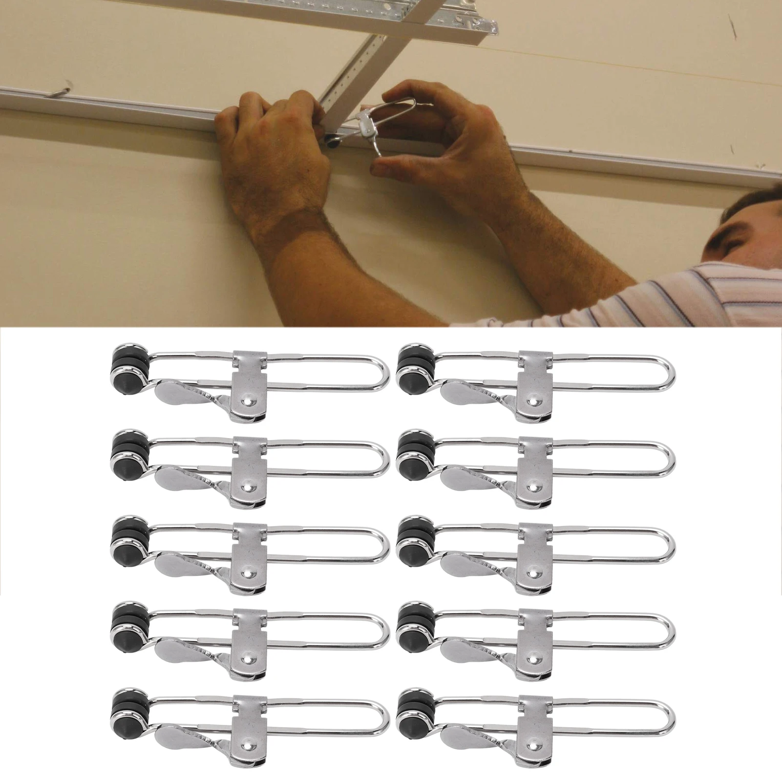 Clamps Lever Action Grid Clamp Multifunctional Stainless Steel Rust Proof Tile Mounting Clips Suspended Ceiling Tools