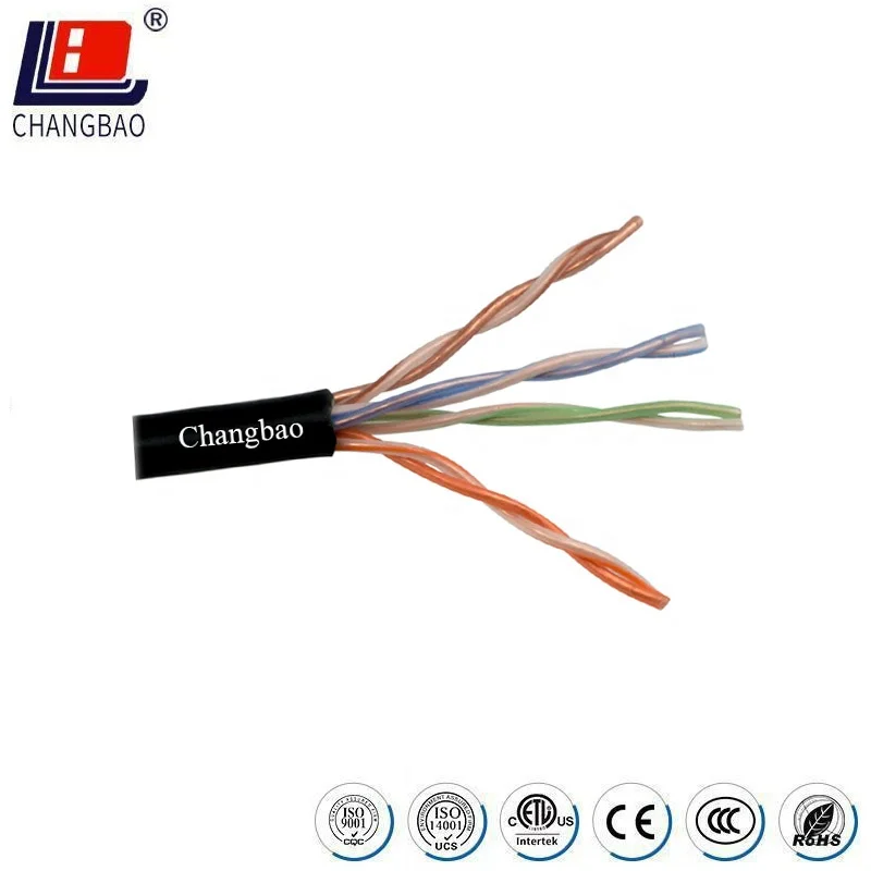 CHANGBAO CMP RATED INDOOR CAT5E 24AWG UTP LAN CABLE CMP RATED CAT5E 24AWG UTP LAN CABLE INDOOR CAT5E 24AWG UTP NETWORKING CABLE