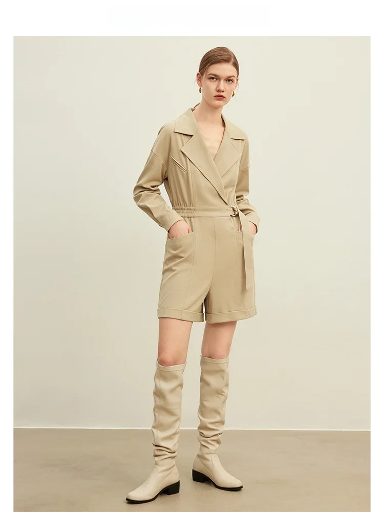 Kombinezon Ele Suit, spodnie z wysokim stanem, poliester, proste nogawki, regularny krój, cienkie, zimowe, nowość