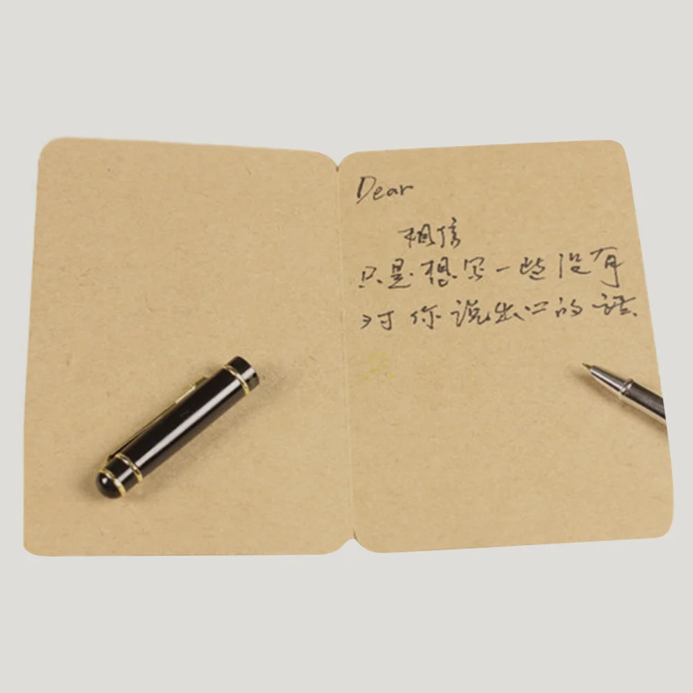 20개 빈 인사말 카드 러스틱 크래프트 종이 DIY 웨딩 초대장 카드 제작 용품 5x7 접이식 노트 카드