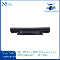 YFDF9 Laptop Battery for Dell Latitude E3340 3340 3350 V131 Generation 2 ge2 5MTD8 7WV3V H4PJP 11.1V 65Wh