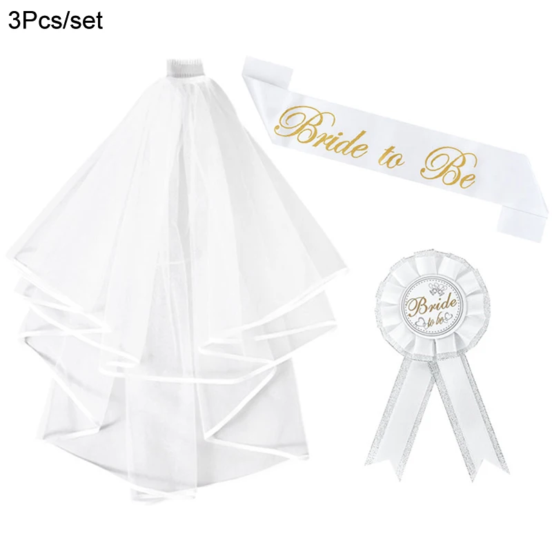 Hochzeit Dekoration Braut Dusche Schleier Team Braut zu sein Satin Schärpe Ballon Bachelorette Party Mädchen Junggesellinnenabschied Dekoration Lieferungen
