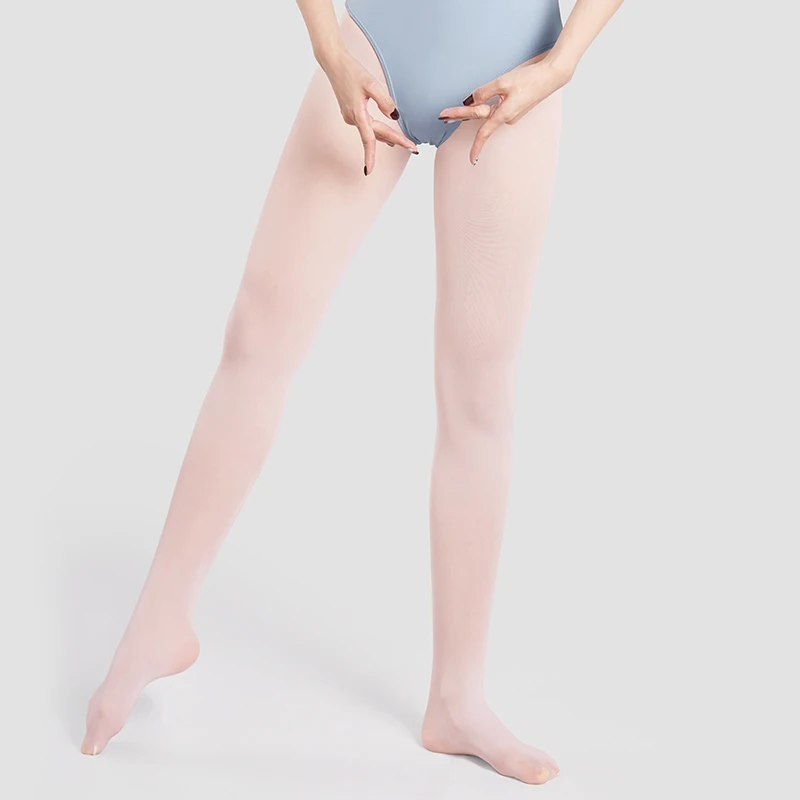 Collant da balletto per ragazze da donna collant da ballo morbido 40D collant da ballo senza cuciture calze da balletto rosa bianco collant traspiranti