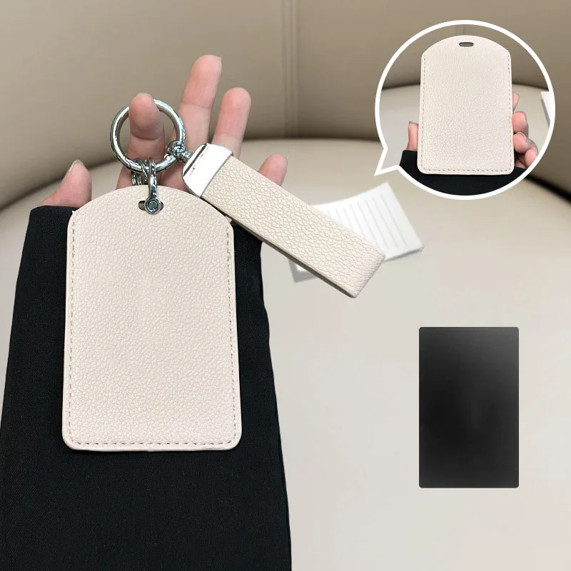 

Leather Car Smart Remote Key Card Cover Case Key Bag Shell Holder Protection For Tesla Model 3 Model Y 2020 Keychain Accessories
