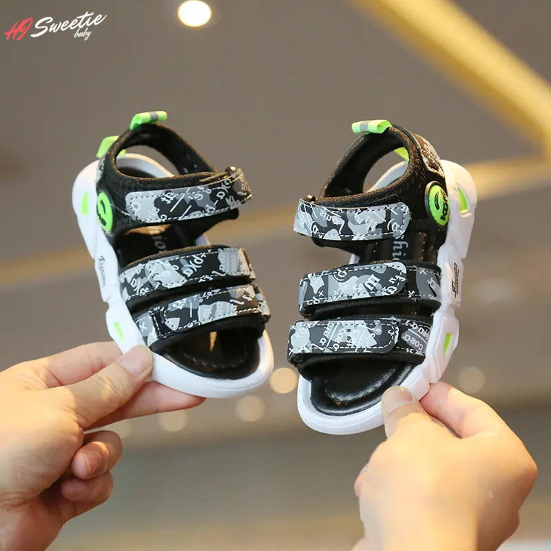 Baby Sandals Camouflage Kids Shoes Boy Girls Sandals Soft Sole Anti-slip Children\'s Sandals Toddler Baby Shoes