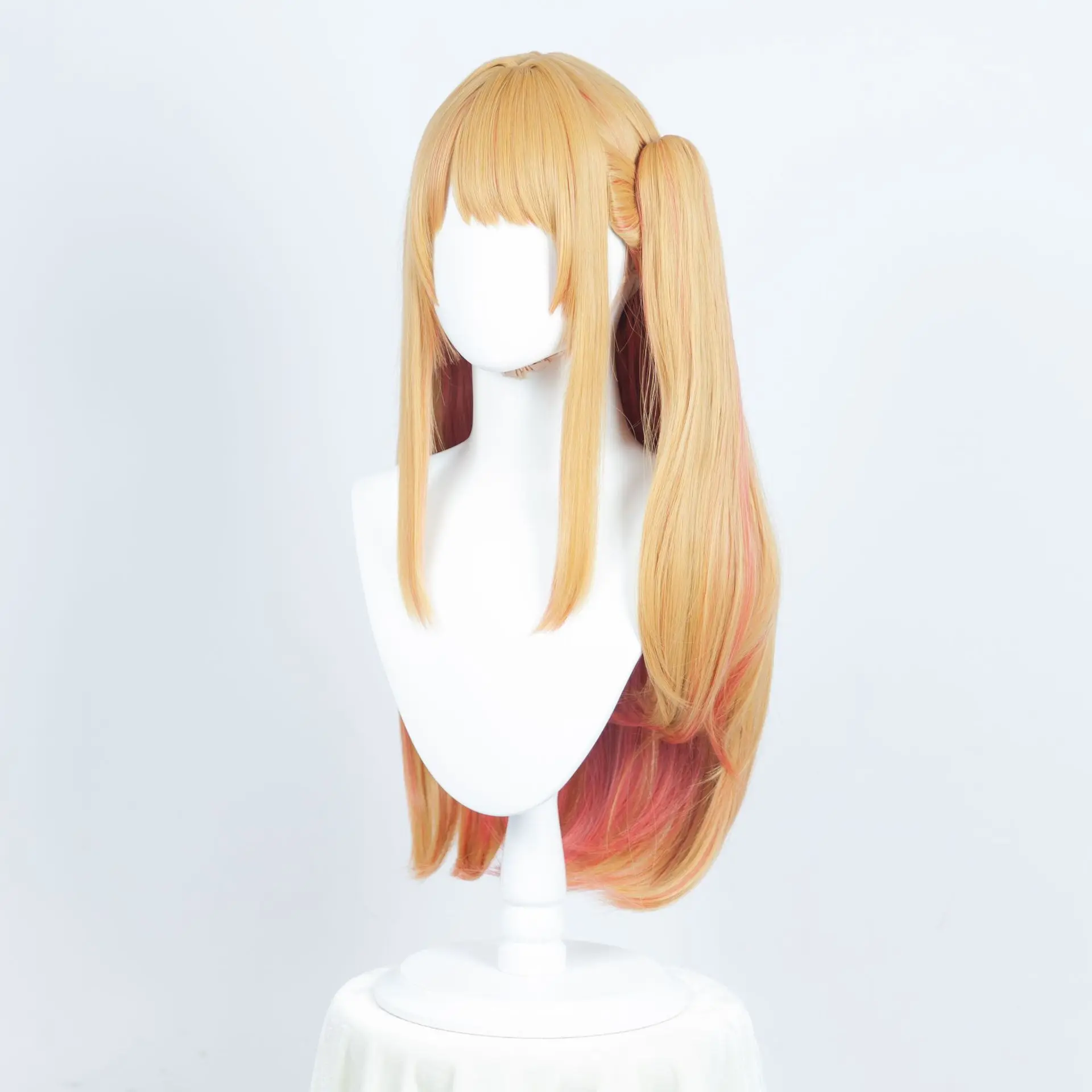 The Wig I'm Promoting Is The Star Wild Ruby Cosplay Wig And The Star Wild Rumi Long Straight Hair Highlight Wig.