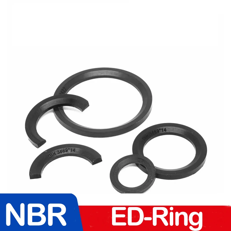 NBR ED Ring DIN3869 nitrile butadiene rubber NBR bevel washer for E-column end sealing ring fluid joint sealing ring