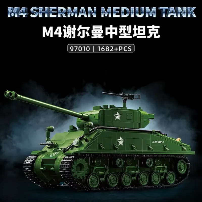 

World War II Heavy Tank Model Children's Educational Building Block Toy Boy's Birthday Gift
