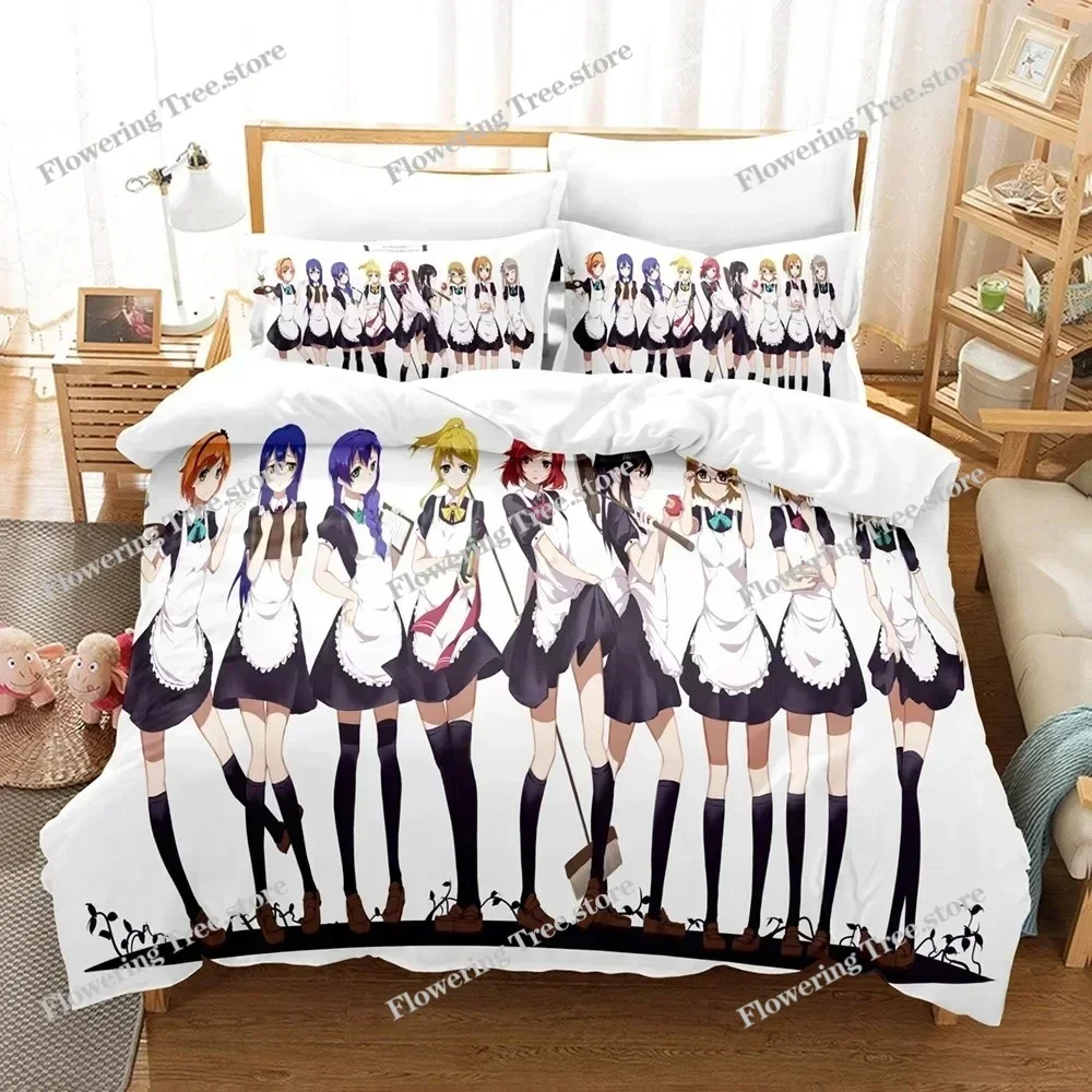 Anime Love Live College Idol Festival Bedding Set Boys Girls Twin Queen Size Duvet Cover Pillowcase Bed Kids Adult029963
