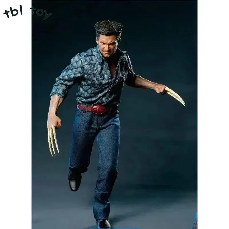 1/6 Scale Male Head Carved Shoes Shirt Leather Jacket Pants Claw Solider Accessories Model Fit 12-inch Action Figure Body