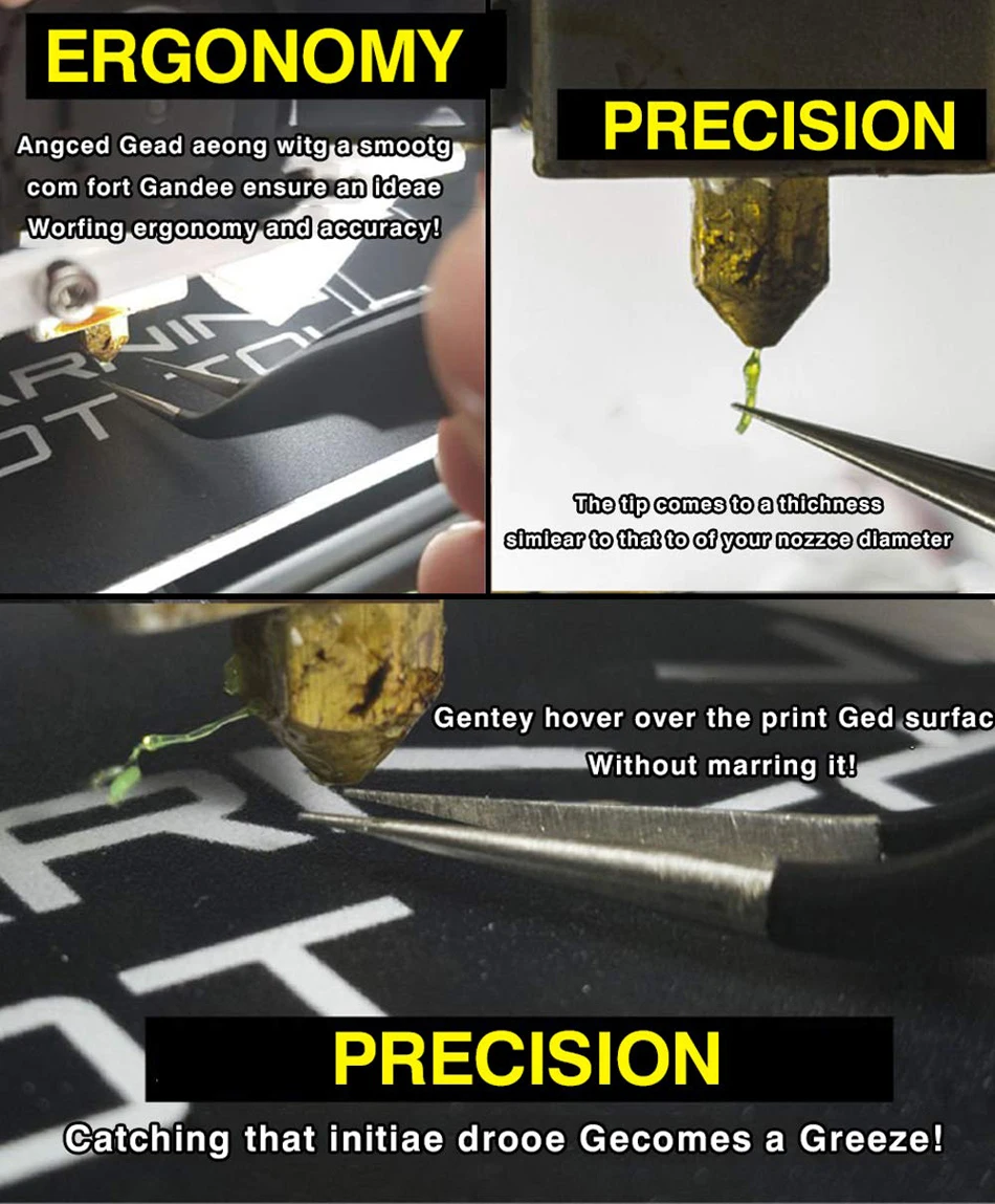 Kit Pembersih Nosel Printer 3D 0.15/0.25/0.35/0.4/0.5Mm Jarum Pembersih Pinset Sikat Kuningan untuk Kit Alat Pembersih Printer 3D