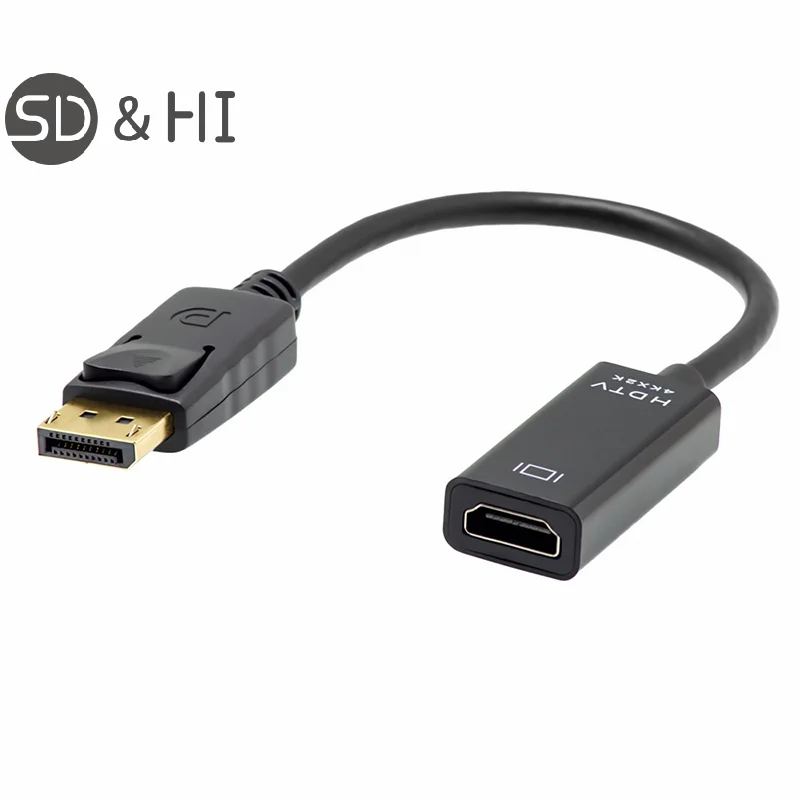 DisplayPort To -compatible Adapter 4K/1080P DP Male To Female -Compatible Converter Video Audio Cable HD Cable For PC TV