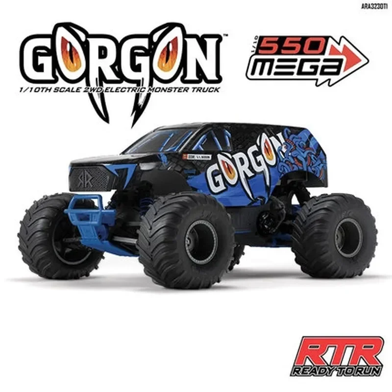 ARRMA 1/10 GORGON Magic Snake com tração traseira escovada todo terreno off-road escalada controle remoto veículo elétrico RC