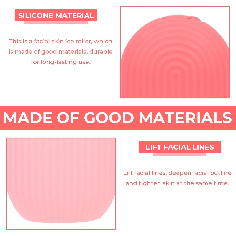 أسطوانة الثلج للوجه سيليكون أدوات تحديد الوجه آيس كيوب الأسطوانة الرقبة العين مدلك الوجه الجمال العناية بالبشرة قابلة لإعادة الاستخدام