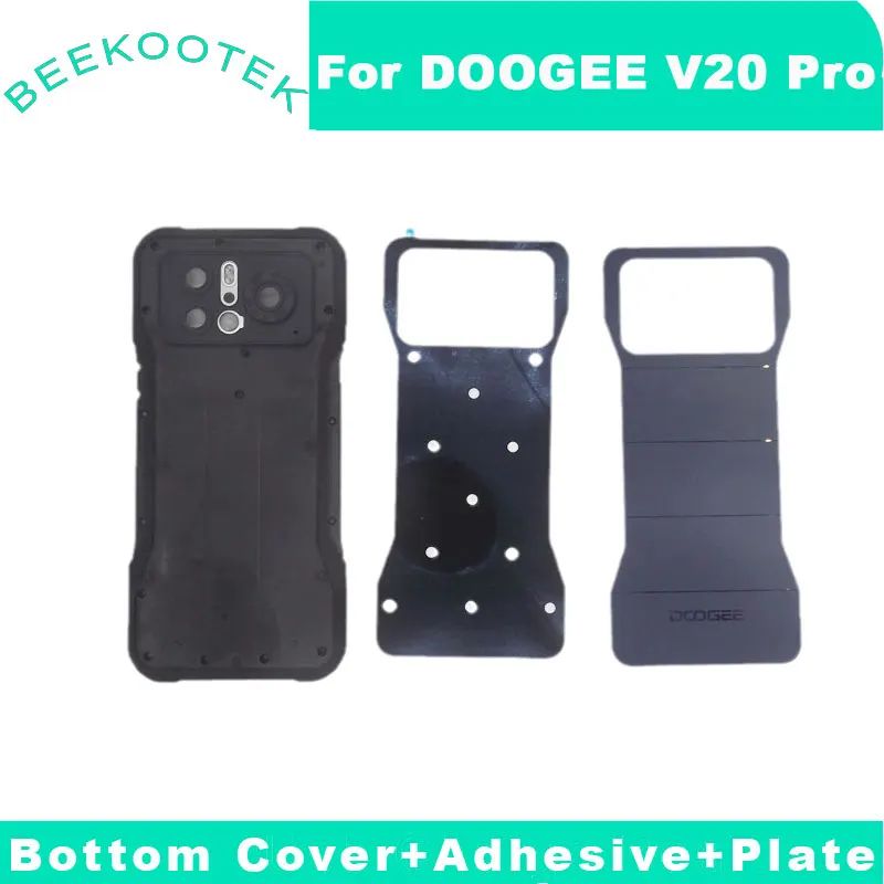 

New Original DOOGEE V20 Pro Cover Plate Bottom Cover Battery Cover Back Case Housing With Adhesive For DOOGEE V20 Pro Cell Phone