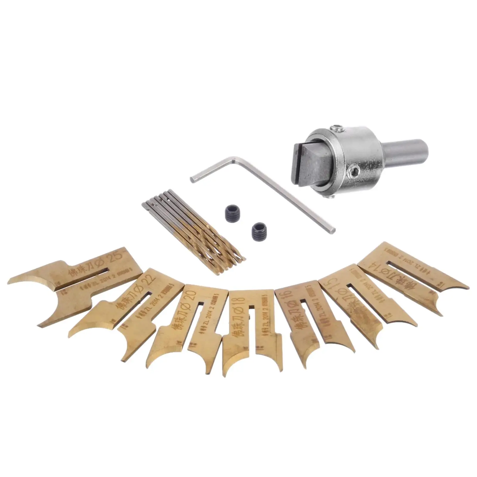 16 Pieces Wood Bead Maker, Wood Bead Maker, Wood Milling Molding Tool, Milling Tools