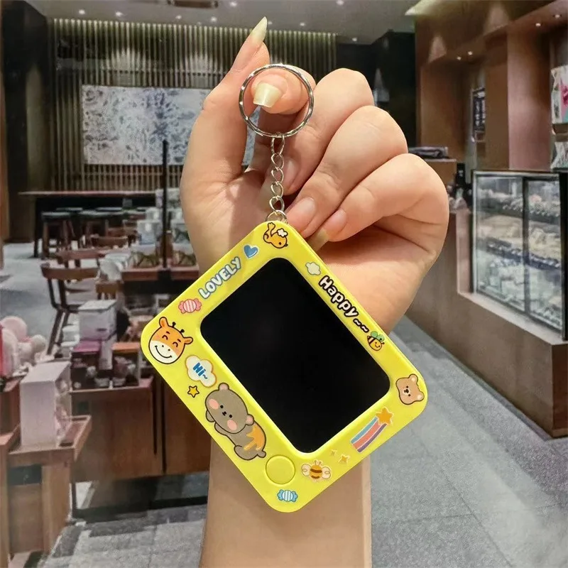 Creative Reusable Mini Doodle Drawing Board Small Writing Pad Doodle Sketch Lovely Backpack Keychain Small Painter Kids Toy