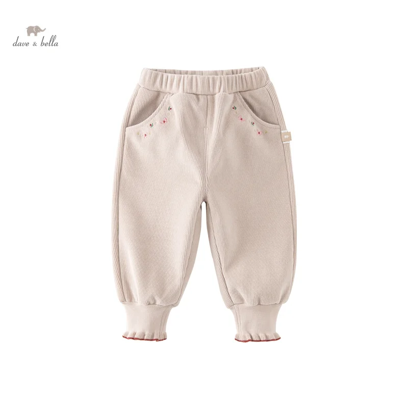 Dave Bella Children's Pants Autumn Winter Girls Casual Fashion Cool Loose Knitted Pants Party Outdoor Sport DB4237622