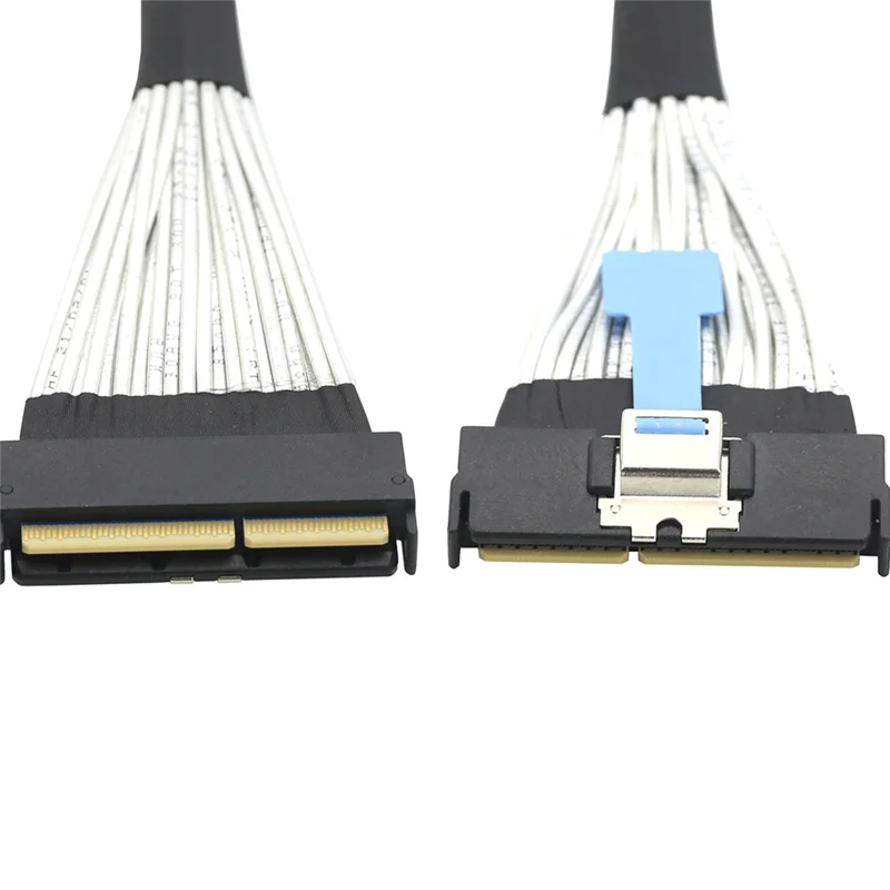 

B92B-SAS MCIO 5.0 124P 16X 16I к MCIO 5.0 124P SFF-8654 Мужской удлинительный кабель Slimline 0,5 м Шнур передачи данных