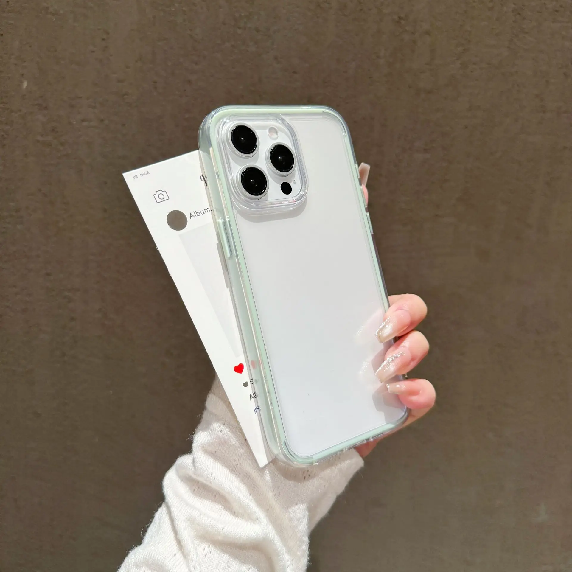 Hülle für iPhone 17 Pro Transparentes Acryl Anti-Drop Drei-in-Eins, für 15 Schutzhülle – Detail 8