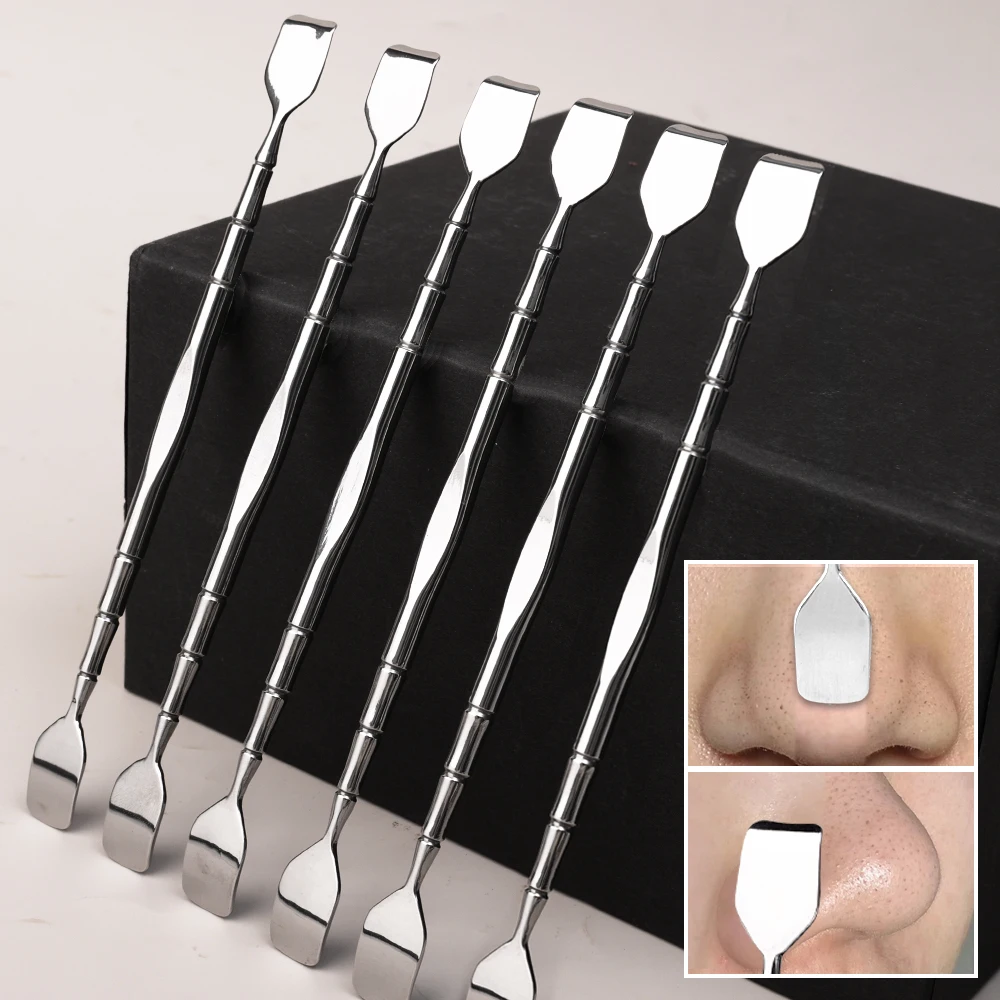 Blackhead Remover Push Pimple Popper Tool Acne Needle Removing Treatment Whitehead Nose Face Blemish Removal Face Skin Care Tool