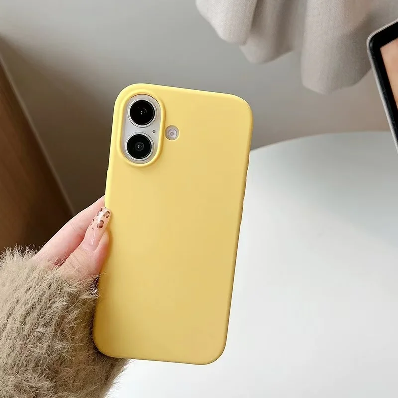 Liquid Silicone Shockproof Protective Phone Case for iphone 16 Cover iphone16 Pro Max 16 Plus Back Cover Case