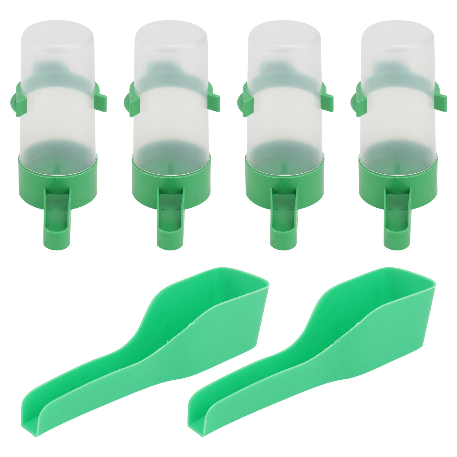 

Automatic Pet Feeder Green Bird Drinking Fountain Cage Supplies Parrot Water Bowl Small Birds Accessories Save Time Money Labor