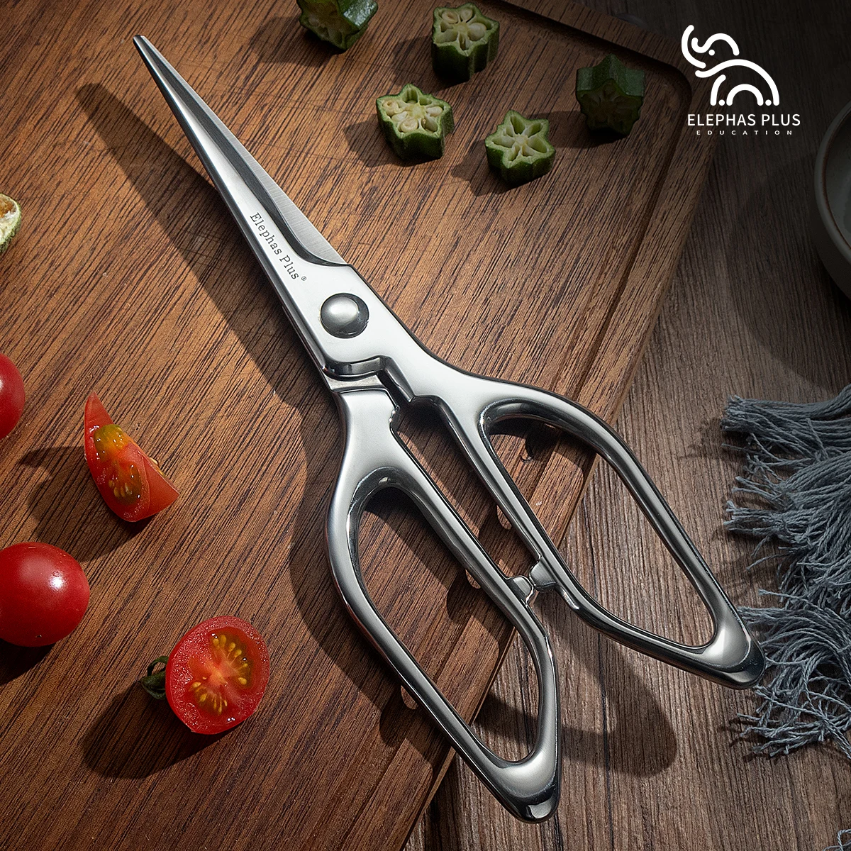 Premium Steel Kitchen Shears Ergonomic Poultry Fish Bone Scissors Culinary Tool Set with Gift Packaging Professional