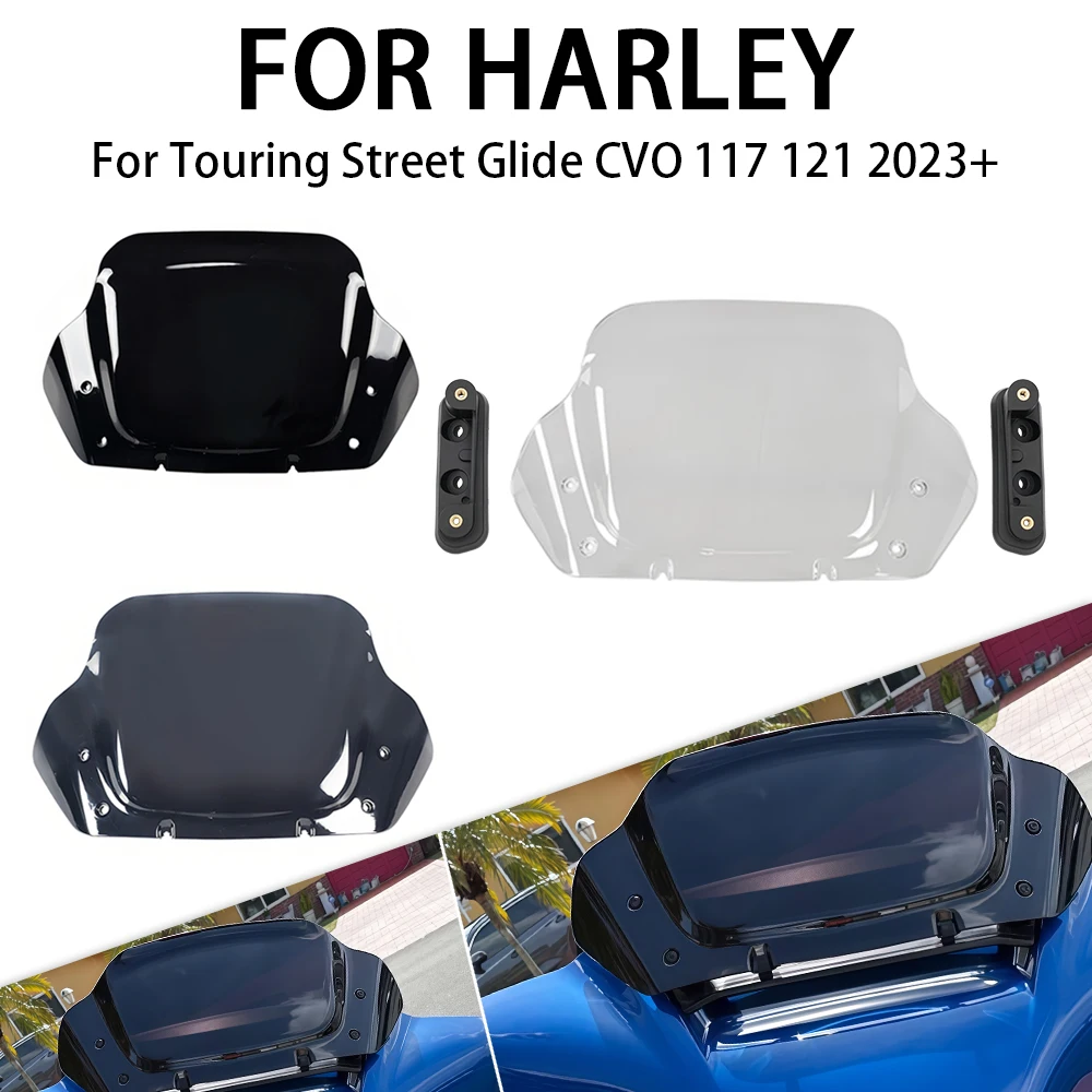 

Для моделей Harley-Davidson Touring Street Glide 2023 + аксессуары для мотоциклов, верхний обтекатель, дефлектор лобового стекла 14 дюймов
