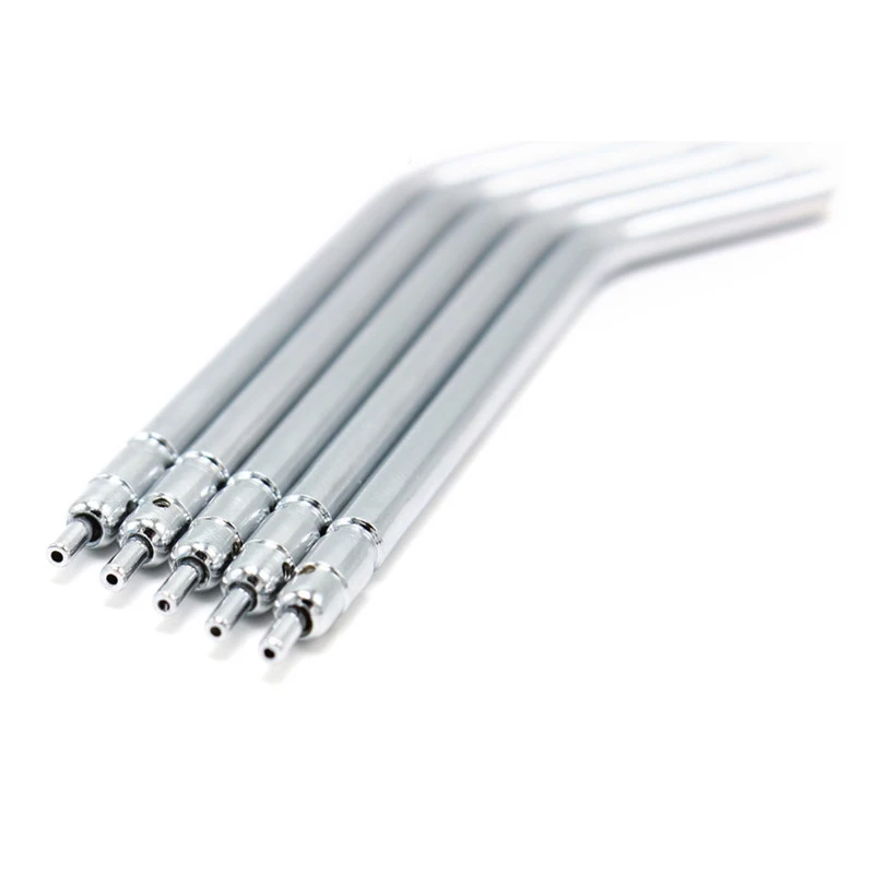 10pcs/pack High Quality Stainless Steel Dental 3 Way Syringe Tips Air Water Spray Triple Syringe 3 Way Tube Dental Tool Item