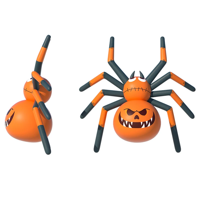 Calabaza inflable de Halloween, nuevo diseño, calabaza hermética personalizada, calabaza nueva, araña inflable de dibujos animados de Halloween