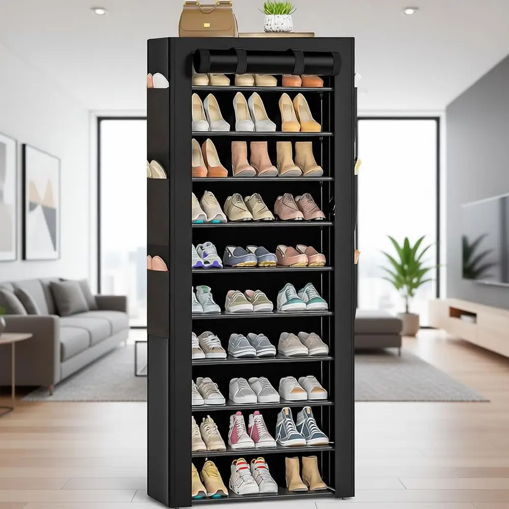 

Органайзер для обуви на 6 ярусов, черный, 23,6 Ш x 11,4 Г x 68,9 В, вмещает 36-41 пару