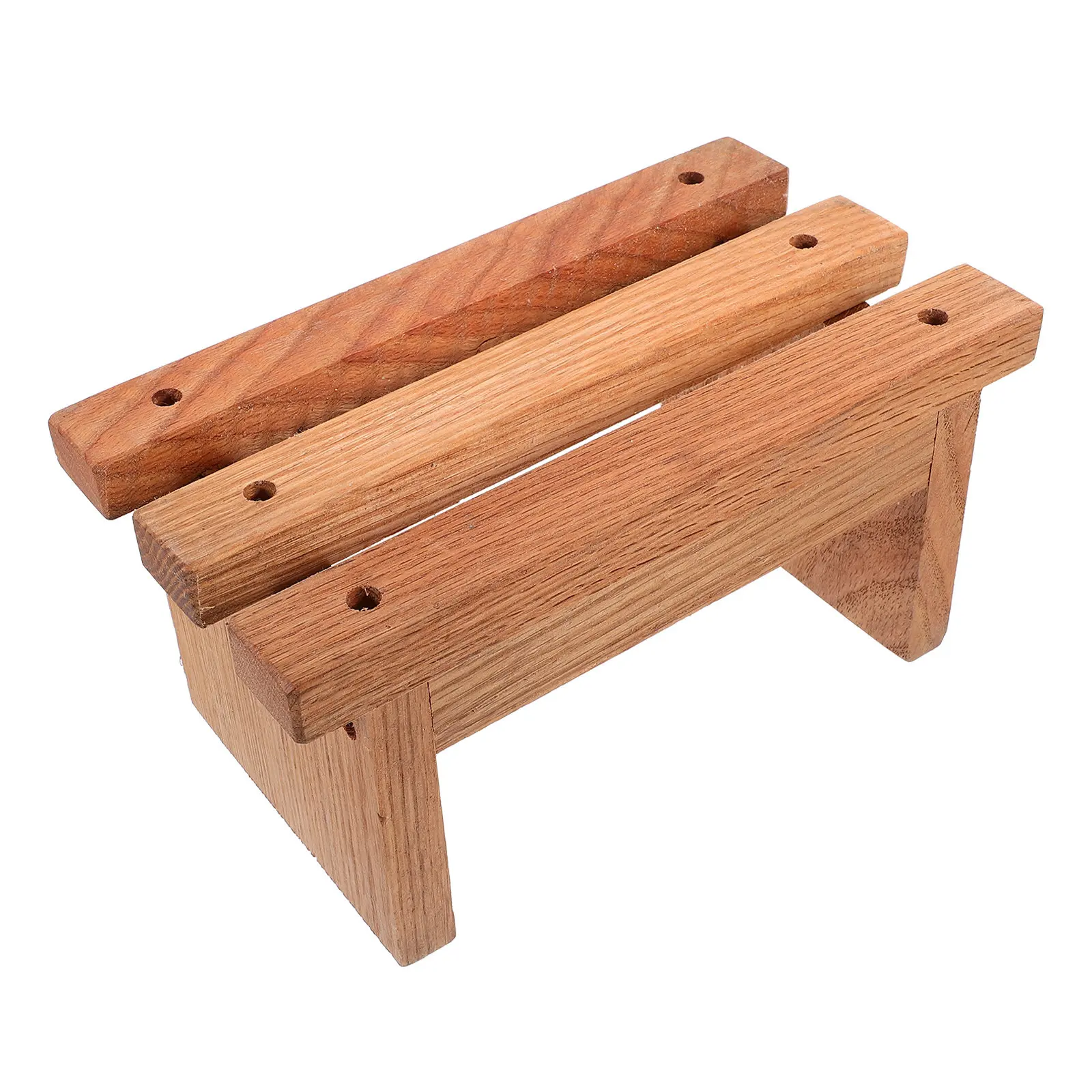 

Toddler Wooden Step Stool for Bathroom Kitchen Bedroom Washing Hands Brushing Teeth Shoe Changing Non Slip Surface Small Wood