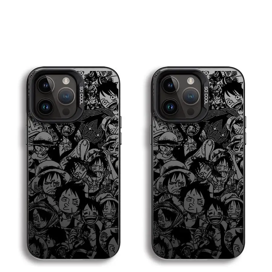 Soft Shell Handyhülle für iPhone 16e 17 Air 14 15 16 Plus 11 12 13 Pro Max One Piece Cartoon Cute Luffy