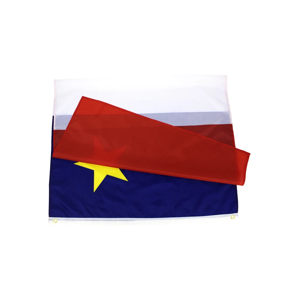 Acadia Nautical Flag Large 3x5 Ft, Moderate Outdoor/Indoor Polyester Brass Grommets 90x150 cm Canadian Acadian Flags 3' x 5' Ban