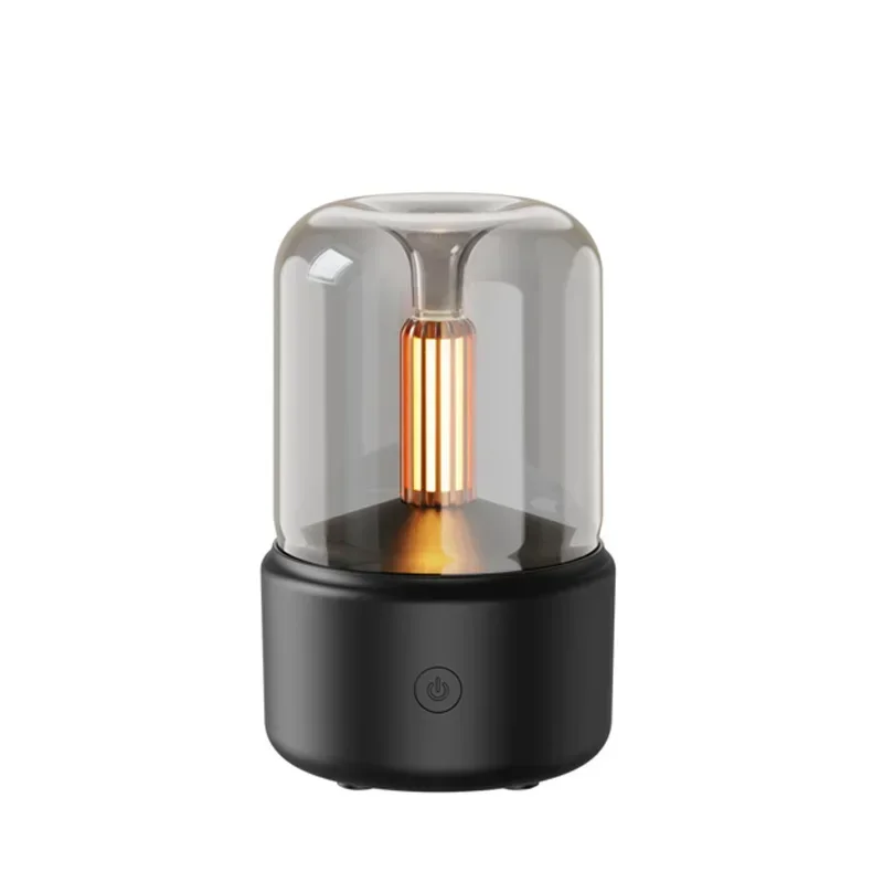 Candlelight Aroma Diffuser Portable USB Air Humidifier with LED Light Essential Oil Perfume Cool Mist Maker Fogger Humidificador