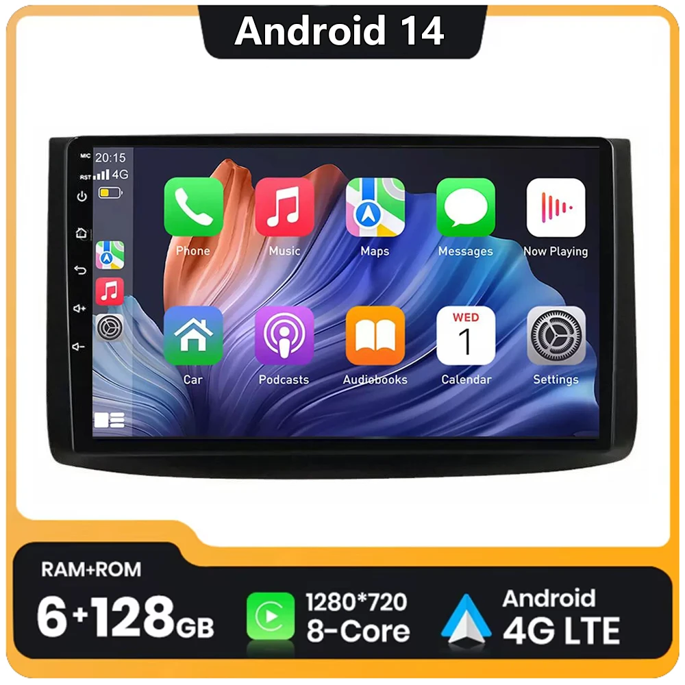 

8G+128G Android 14 For Chevrolet AVEO T250 2006 2007 -2012 car radio 2 Din android Auto Multimedia GPS Track Carplay 2din stereo