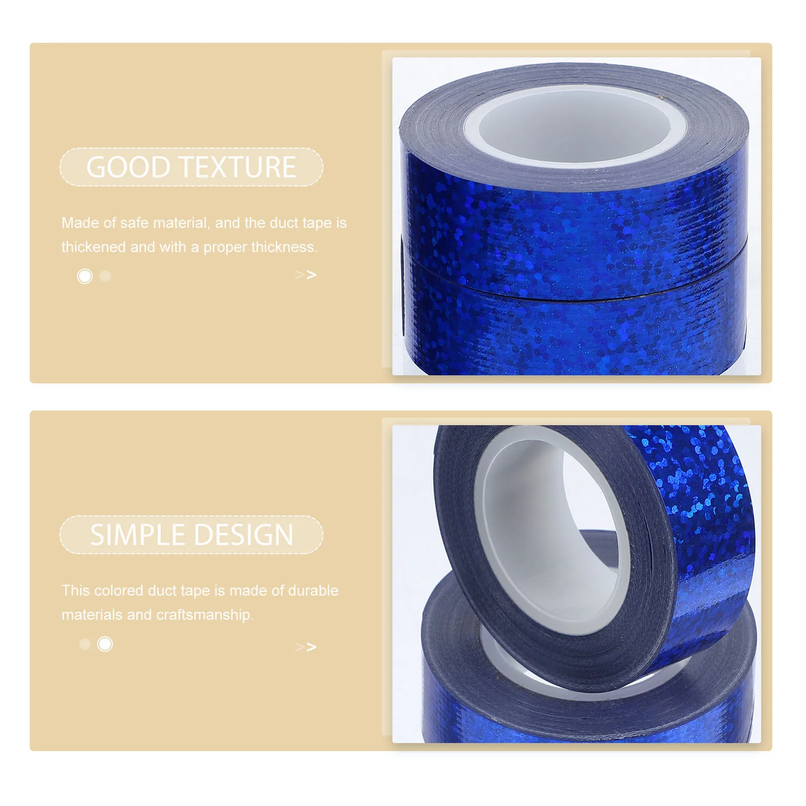 

2 Rolls Flashing Duct Tape Multi-Function Heavy Duty Thickened Strong Adhesive Anti- Tape for Metal Fabric