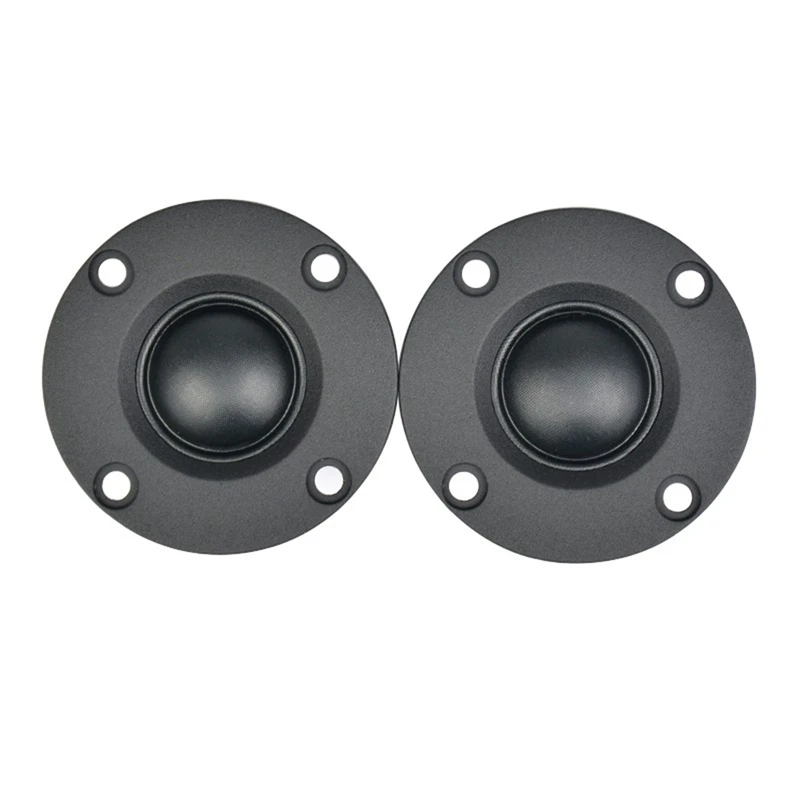 2 Pieces 6 Ohm 30W Speaker Unit Black Silk Film High-Pitched Speaker Soft Dome Tweeter Speaker Unit 1600-20Khz For Home