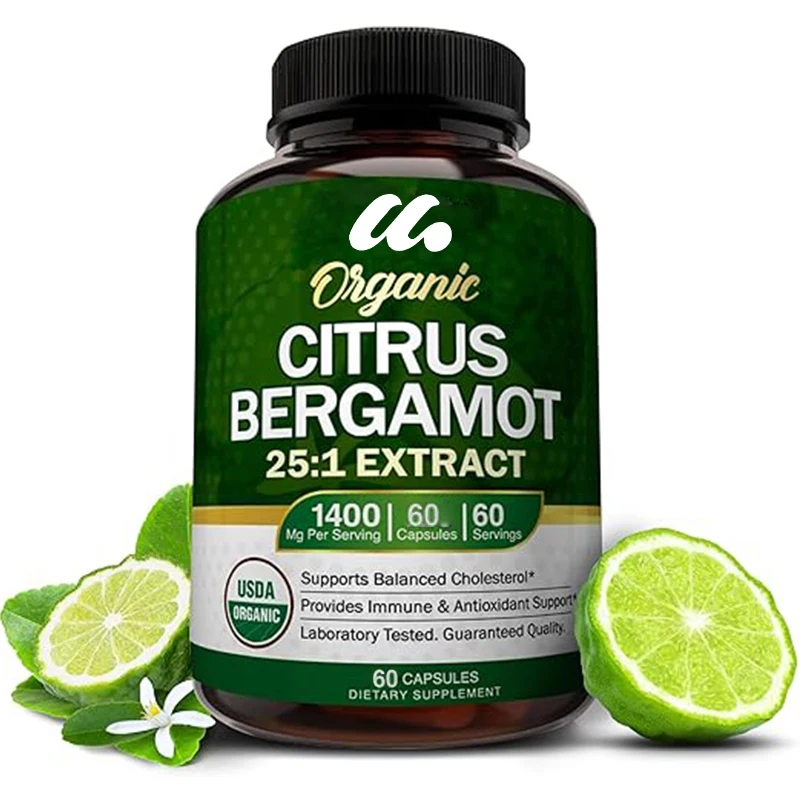 

Organic Citrus bergamot -25:1 Citrus bergamot - Essential oils and citrus bioflavonoids - Natural heart health supplements