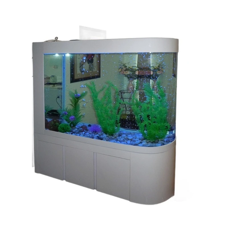 Большой экран пуля гостиная бытовой экологический аквариум для рыб средний ультра-белый стеклянный фильтр для рыб